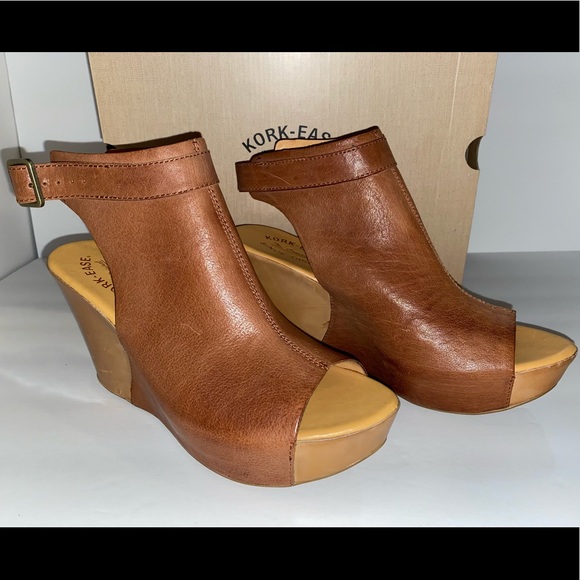 Kork-Ease Shoes - Kork-Ease Berit Platform Wedge Leather Sandals